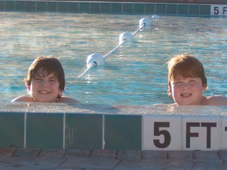 Josh and Ryan in the Seralago Hotel pool Josh and Ryan in the Seralago Hotel pool